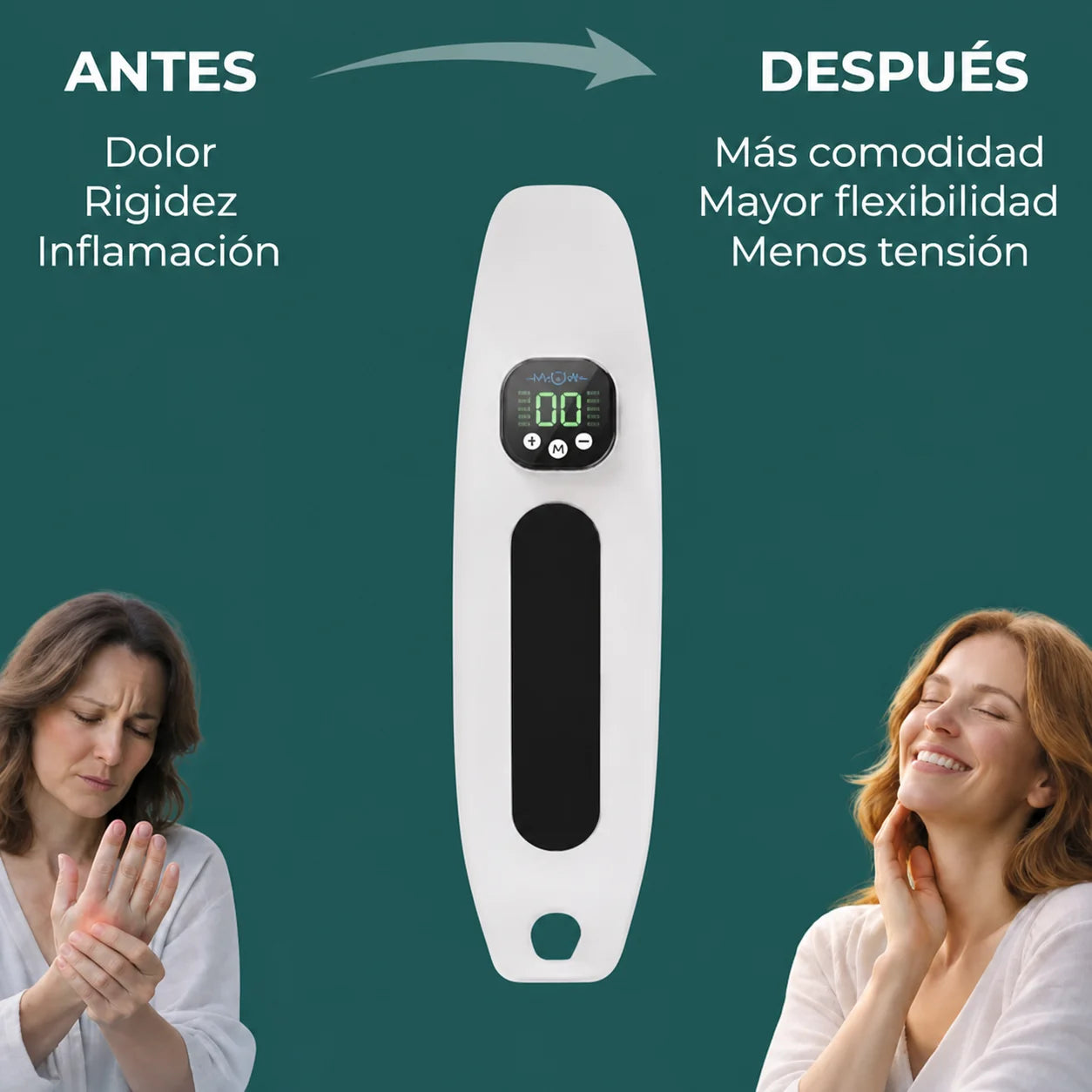 Electropulsos ajustables para manos sobrecargadas